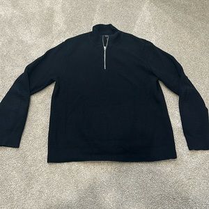 Men’s Theory Large Quarter Zip Sweater, Navy